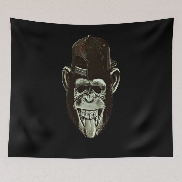 Item preview, Monkey WITH trendy cap designed and sold by Hamaridukaan.