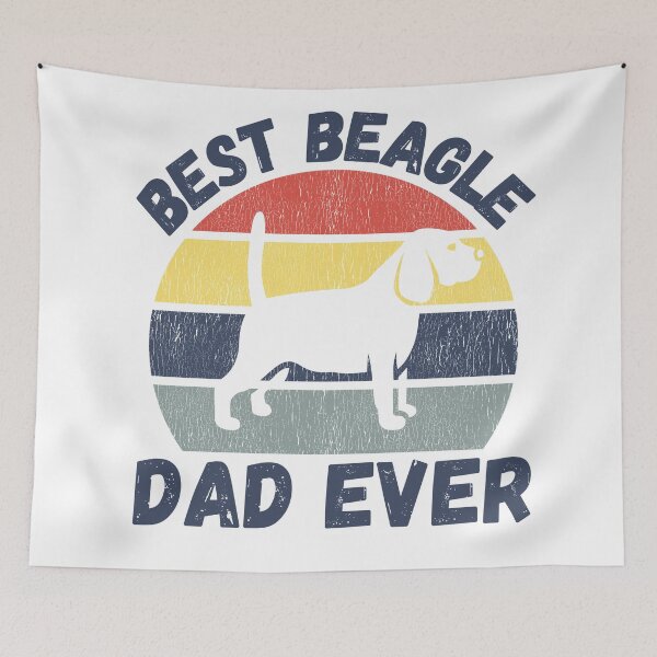 Item preview, Funny beagle dad saying Best beagle dad ever  designed and sold by OneTimeEngineer.