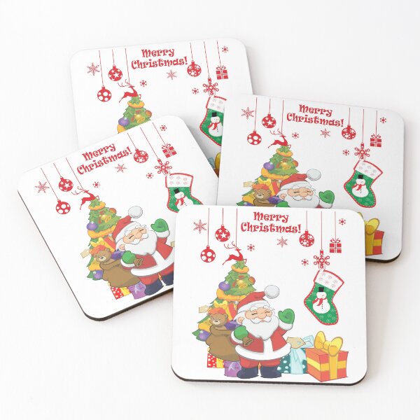 Item preview, Merry Christmas Santa with Gifts designed and sold by TigsArts.