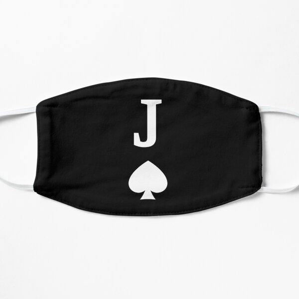 Jack Of Spades Card (white) Flat Mask