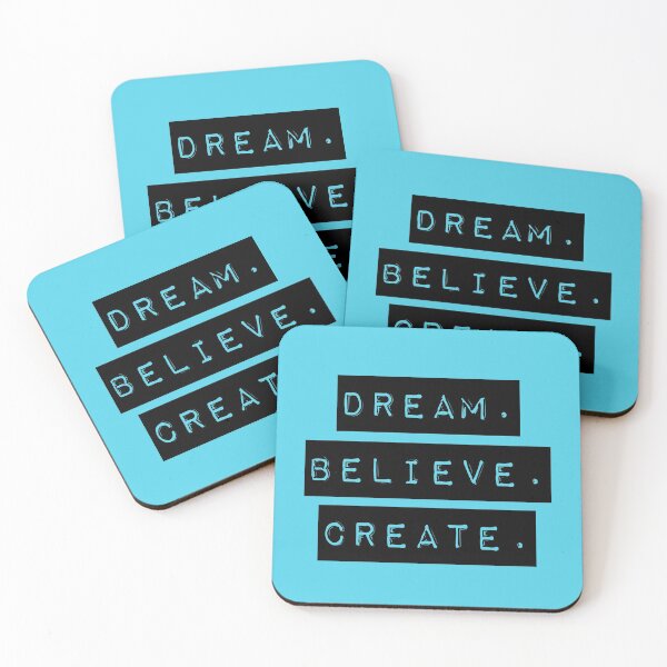 Item preview, Dream, Believe, Create - inspiring typography design for artists and creative makers designed and sold by thephoenixsoul.