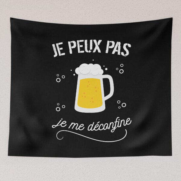 Item preview, deconfinement humor beer designed and sold by Catcrea.