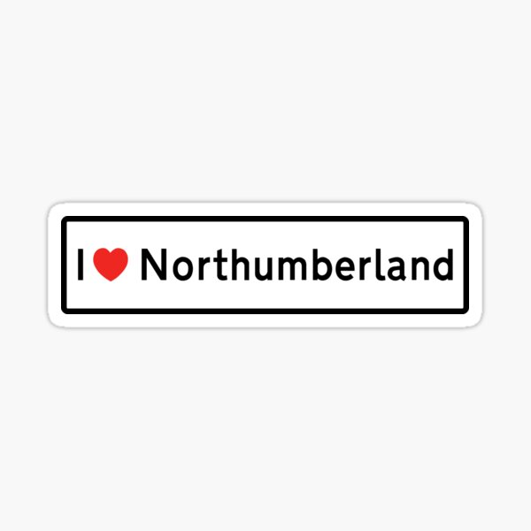 Item preview, I Love Northumberland! designed and sold by DoodleDashCollective.