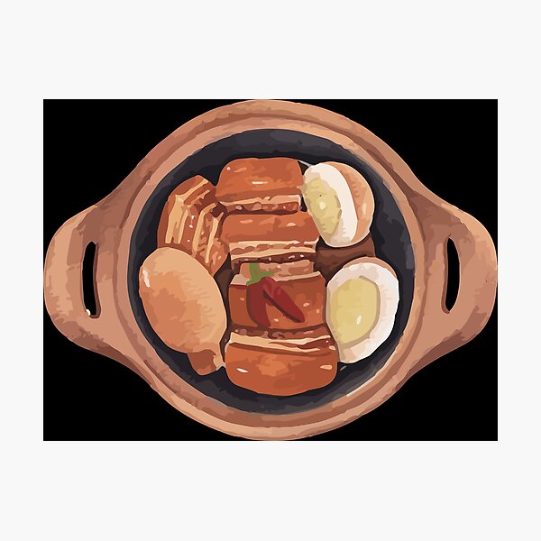 Item preview, Caramelized Pork And Eggs designed and sold by TeriRobbins.