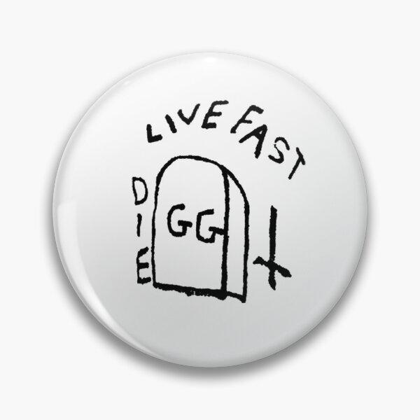 Item preview, GG Allin Live Fast Die Tattoo designed and sold by GuitarManArts.