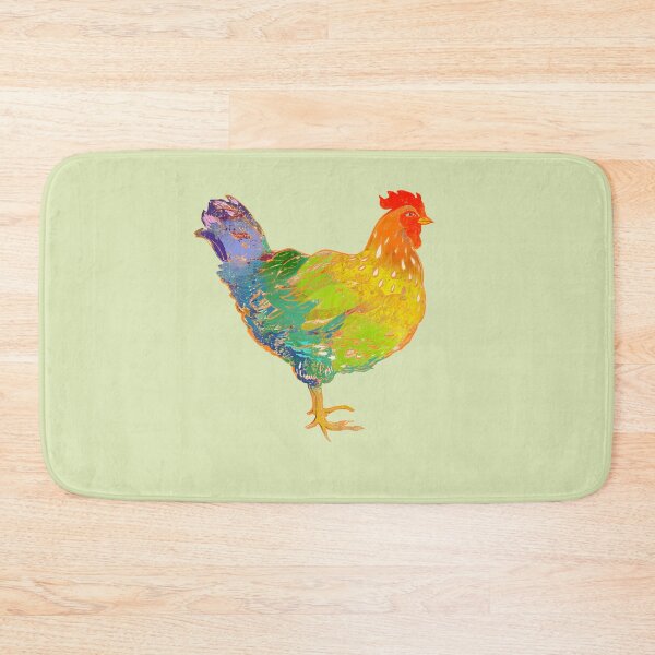 Item preview, Rainbow chicken - psychadelic designed and sold by Louisa Currier.
