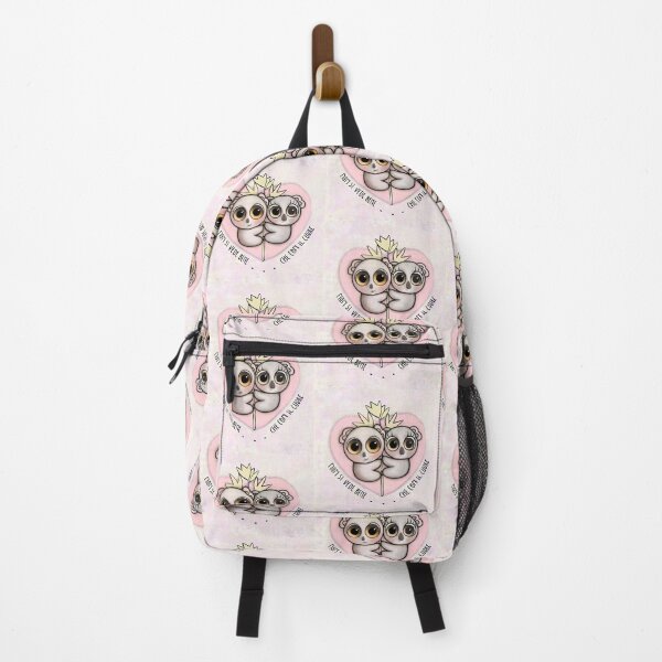 Koala in love, big eyes art by Margherita Arrighi Backpack