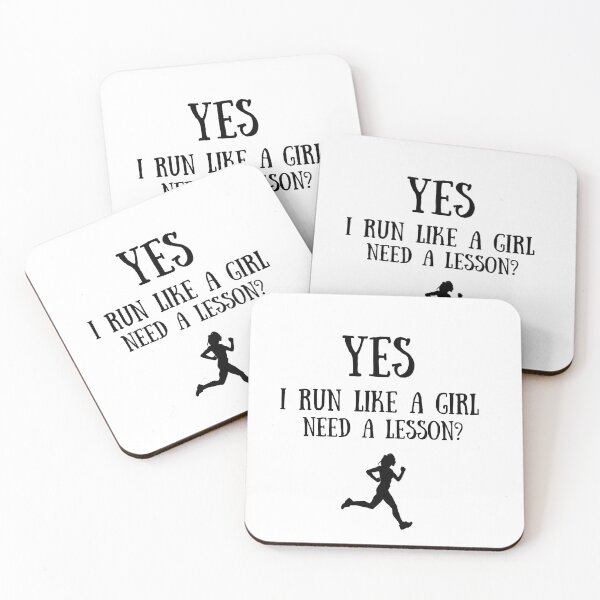Item preview, Yes, I run like a girl. Need a lesson? designed and sold by TheGreenGoat.
