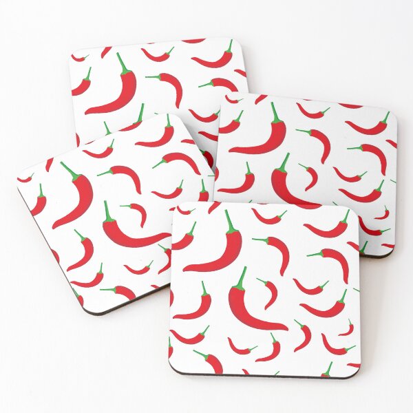 Item preview, Hot red chilli pattern illustrtion  designed and sold by PabloArt.