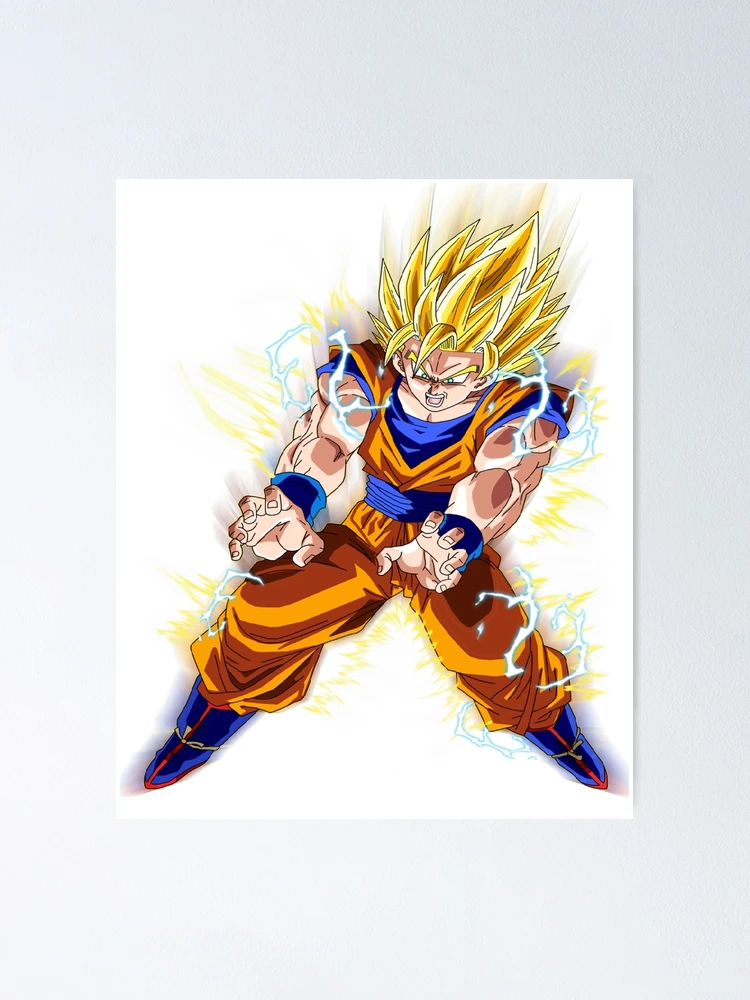 Super Saiyan 2 Goku, an art canvas by Michael O'Shea - INPRNT