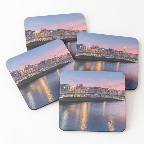 Item preview, Sunset over the Liffey and the Ha'penny Bridge (Dublin) designed and sold by IrishItalianGuy.