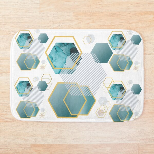 Item preview, Abstract geometric background, colorful hexagon designed and sold by NISASHOP.