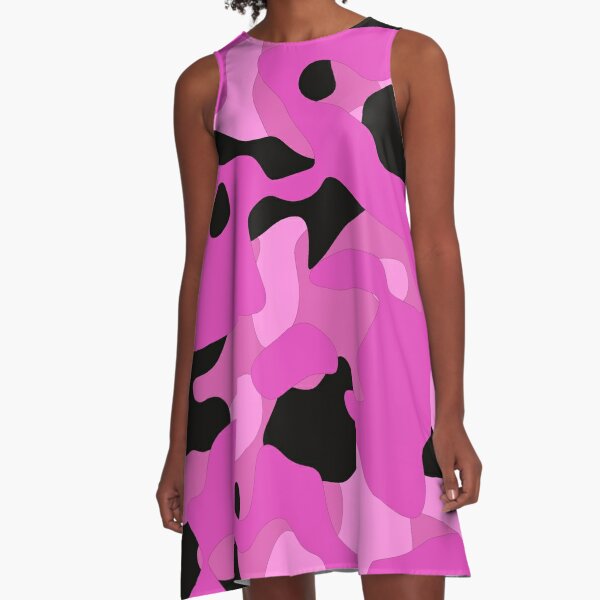 pink camouflage dress