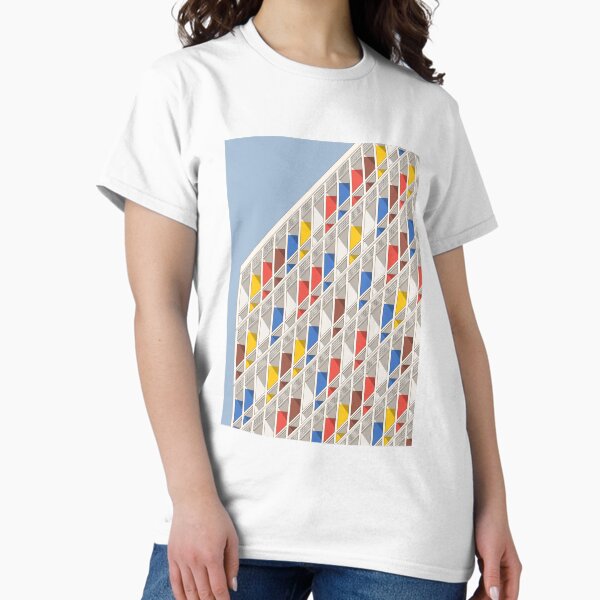 Item preview, Le Corbusier architecture minimalist illustration Facade Cité Radieuse designed and sold by etmeusmoi.