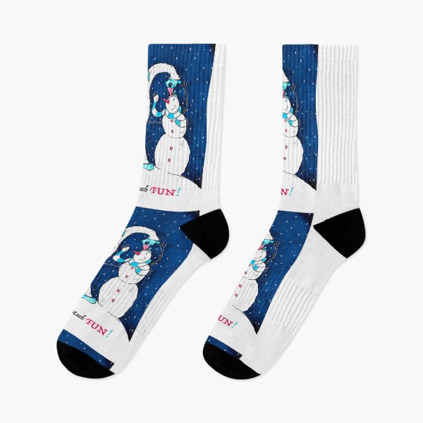 Item preview, Christmas Yeti Snowman Snow Much Fun designed and sold by ArtByShannon.