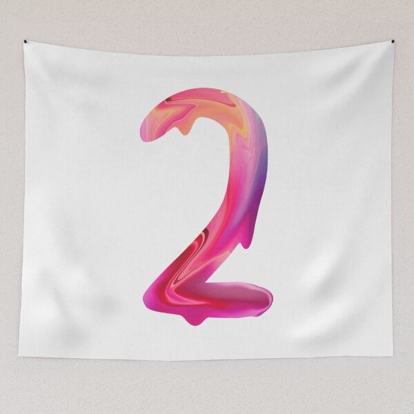 Item preview, Pastel pink letter two designed and sold by Artsy Corner.