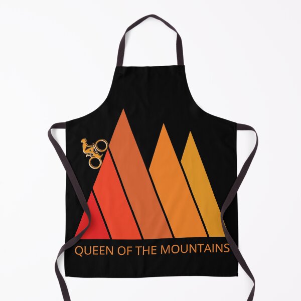 Item preview, Queen of the mountains. Cyclist. Cycling. Retro vintage colours designed and sold by JellyBeenzz.