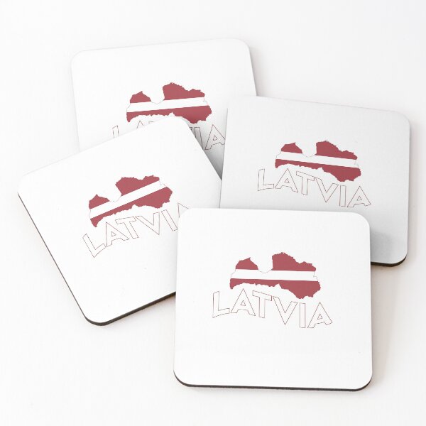 Item preview, Playful Latvian Flag and Map  designed and sold by ShineEyePirate.