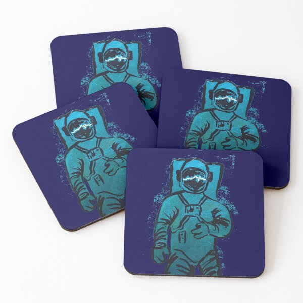 Item preview, Turquoise Astronaut designed and sold by Pommepai.