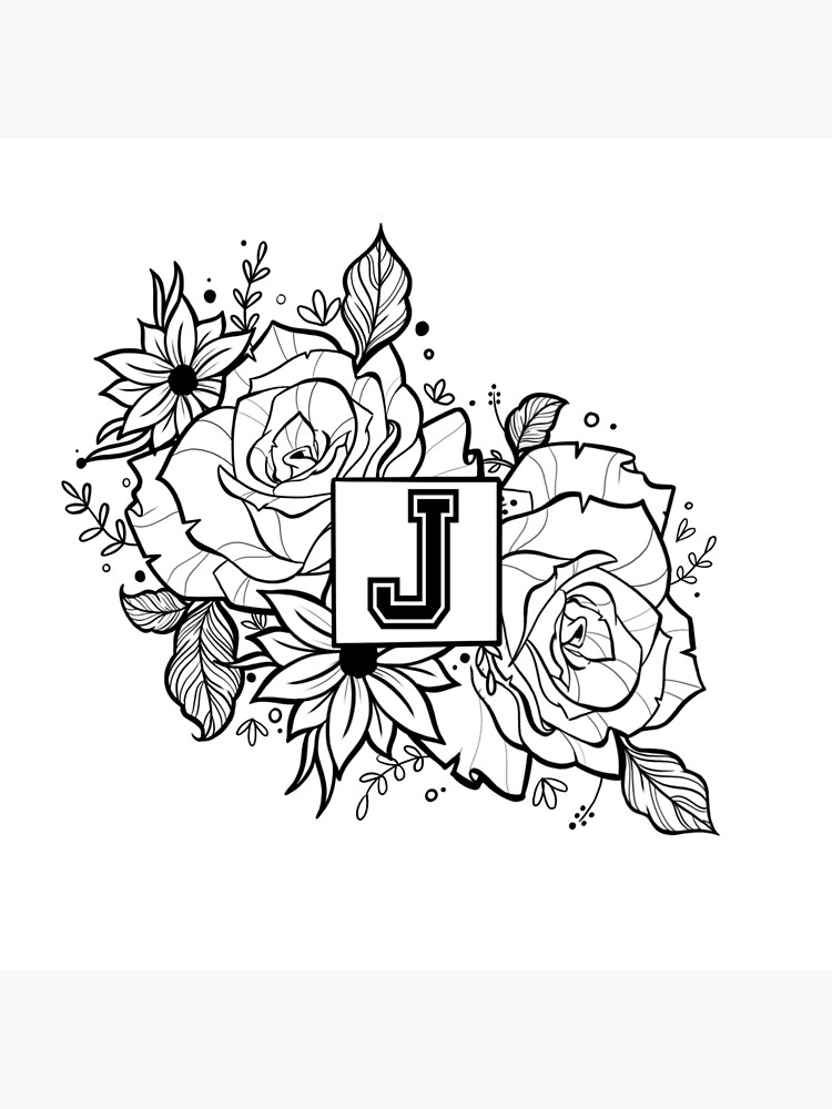 J Letter Temporary Tattoo set of 3 - Etsy