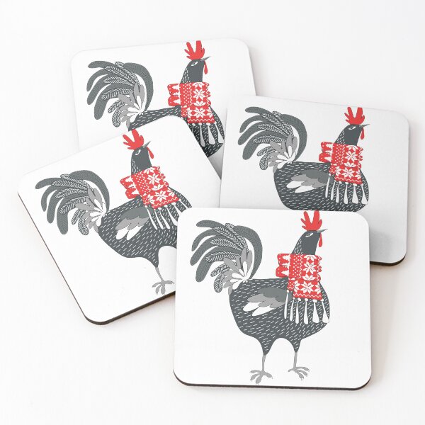 Item preview, rooster christmas designed and sold by zanbo.