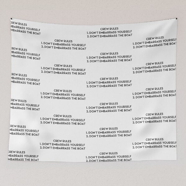 Item preview, Below Deck Crew Rules  designed and sold by nmf19.