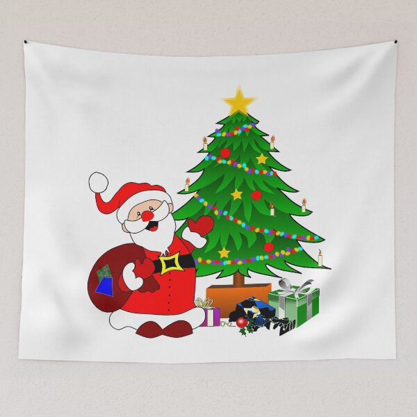 Item preview, Merry Christmas Santa with Gifts for all designed and sold by TigsArts.