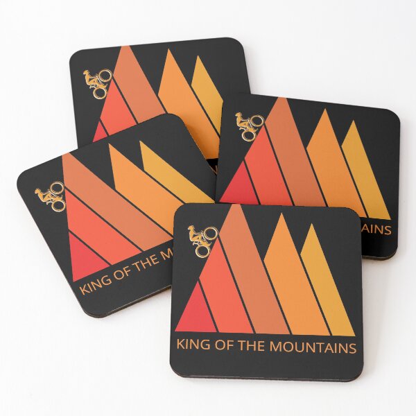 Item preview, King of the mountains. Cyclist. Cycling. Retro vintage colours designed and sold by JellyBeenzz.