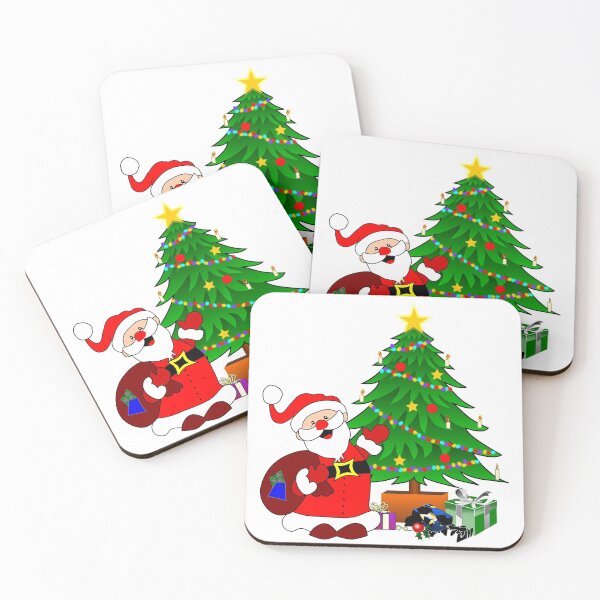 Item preview, Merry Christmas Santa with Gifts for all designed and sold by TigsArts.