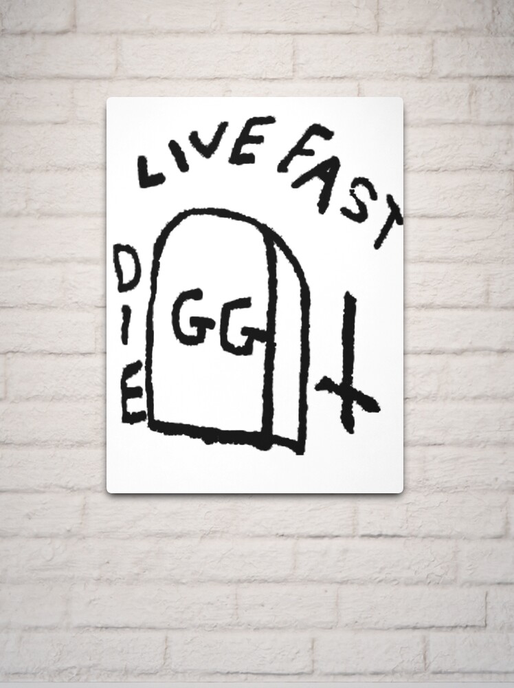 GG Allin Live Fast Die Tattoo (big version) Photographic Print for Sale by  GuitarManArts