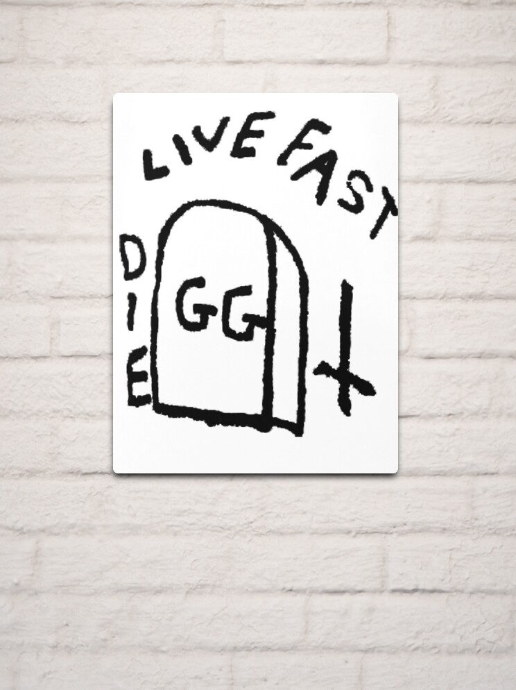 GG Allin Live Fast Die Tattoo (big version) Photographic Print for Sale by  GuitarManArts