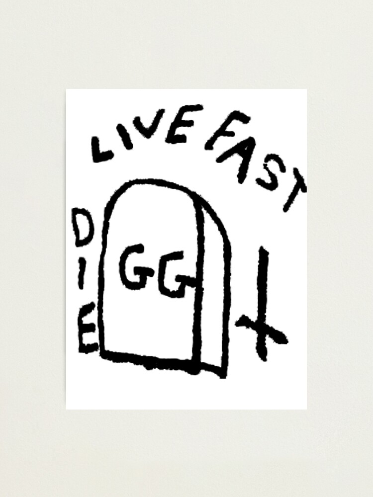 GG Allin Live Fast Die Tattoo (big version) Photographic Print for Sale by  GuitarManArts