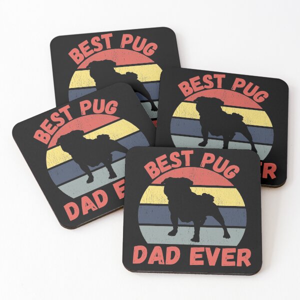 Item preview, Best pug dad ever quote Funny pug dad saying designed and sold by OneTimeEngineer.