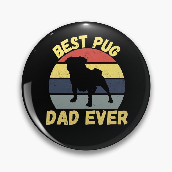 Item preview, Best pug dad ever quote Funny pug dad saying designed and sold by OneTimeEngineer.