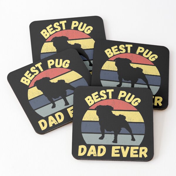 Item preview, Best pug dad ever quote Funny pug dad saying designed and sold by OneTimeEngineer.