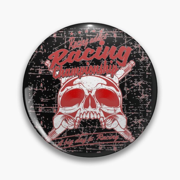 Item preview, Racing Skull Grunge Style Vintage Motorcycle Racing Addict Championship Gifts and Presents designed and sold by MiscelChr.