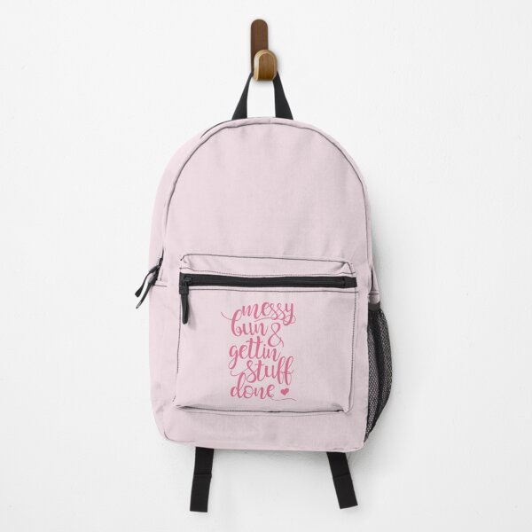 Item preview, messy bun and gettin stuff done - pink designed and sold by Kinisis.