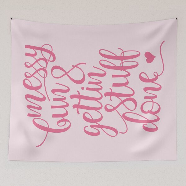 Item preview, messy bun and gettin stuff done - pink designed and sold by Kinisis.