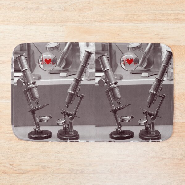 Item preview, ANTIQUE MICROSCOPES WITH HEARTBEAT SCIENCE SCIENTIST  designed and sold by Hippiesole.