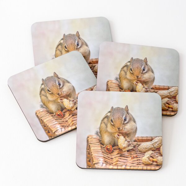 Item preview, Sweet chipmunk shares a peanut designed and sold by Susan Sheldon.