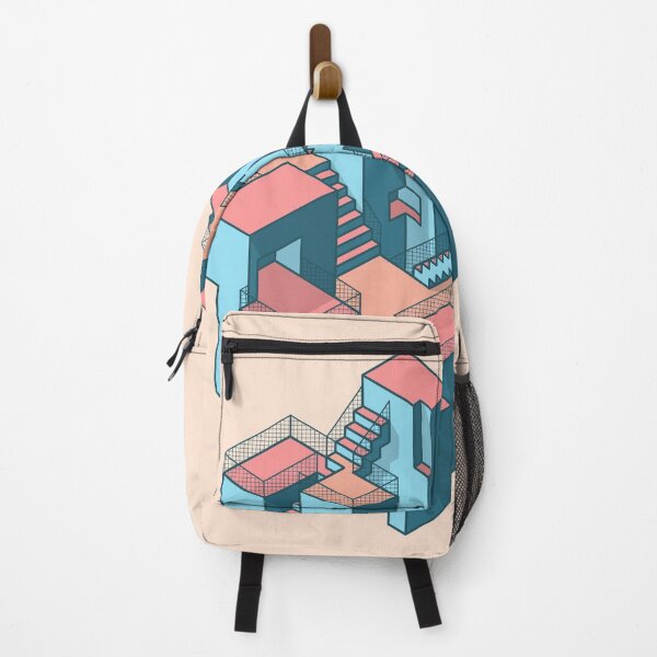 Item preview, The hidden village Axo minimalist illustration architecture design designed and sold by DANE_Projects.