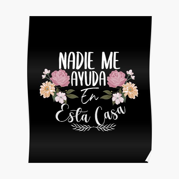 Nadie Me Ayuda En Esta Casa, spanish mom gift Apron for Sale by Farhi