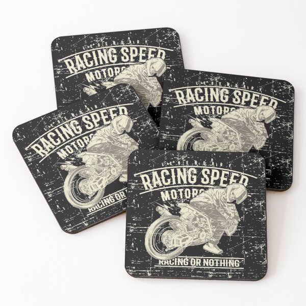 Item preview, Racing Skull Grunge Style Vintage Motorcycle Racing or Nothing Gifts and Presents designed and sold by MiscelChr.