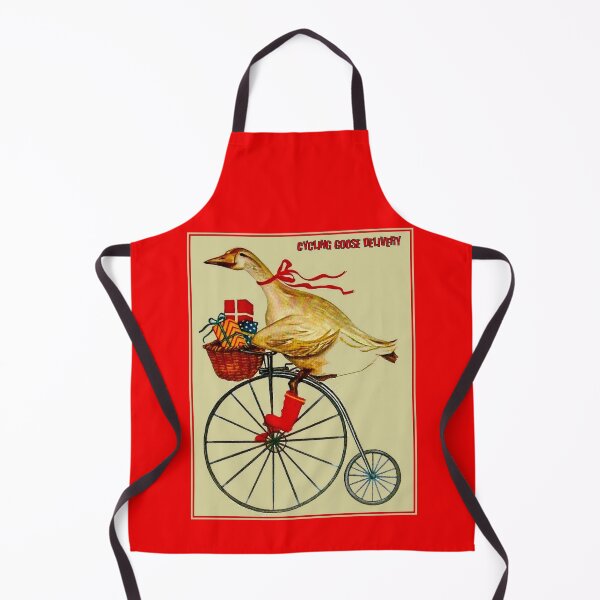 Item preview, CYCLING GOOSE DELIVERY : Abstract Advertising Print designed and sold by posterbobs.