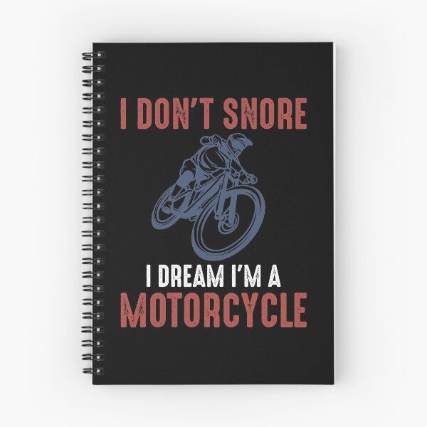 Item preview, I don't snore, i dream i'm a motorcycle - funny biker gift designed and sold by ElBeDesigns.
