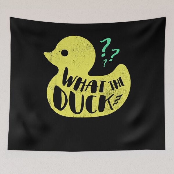 Item preview, WHAT THE DUCK ?! - Funny saying duck designed and sold by ChrisFeil.