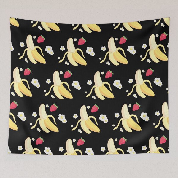 Item preview, Strawberry Banana (black) designed and sold by ibyrd-7.