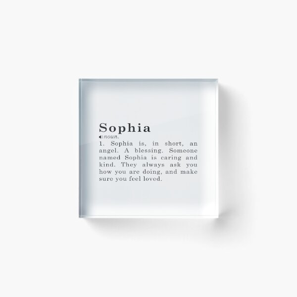 Item preview, Sophia name Definition Meaning designed and sold by peachyline.