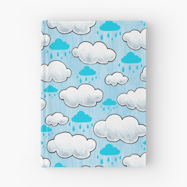 Item preview, blue and gray rain clouds pattern designed and sold by virilamissa.