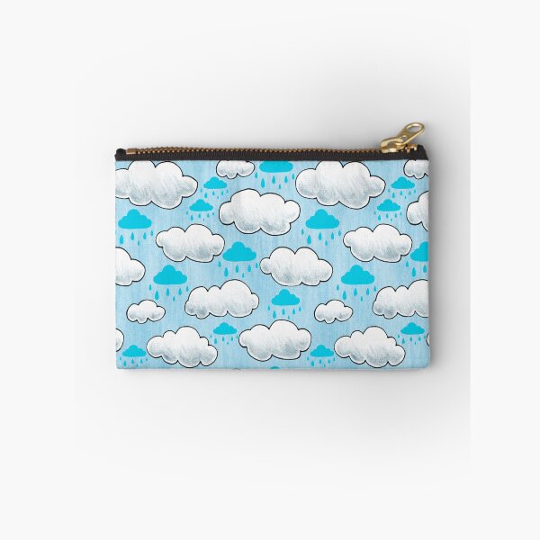 Item preview, blue and gray rain clouds pattern designed and sold by virilamissa.